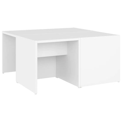 Konferenční Stolky 4 Ks Bílé 33 X 33 X 33 Cm Kompozitní Dřevo