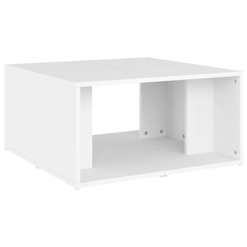 Konferenční Stolky 4 Ks Bílé 33 X 33 X 33 Cm Kompozitní Dřevo