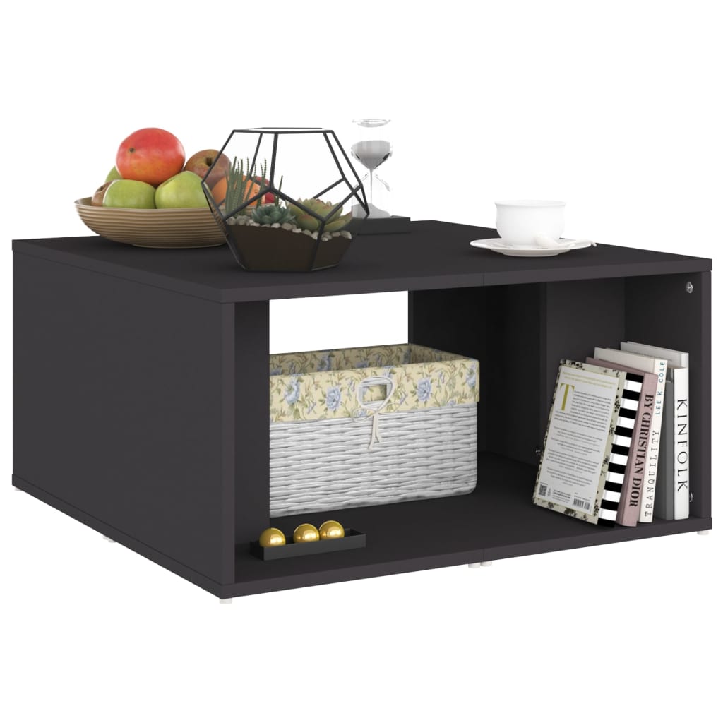 Konferenční Stolky 4 Ks Šedé 33 X 33 X 33 Cm Dřevotříska