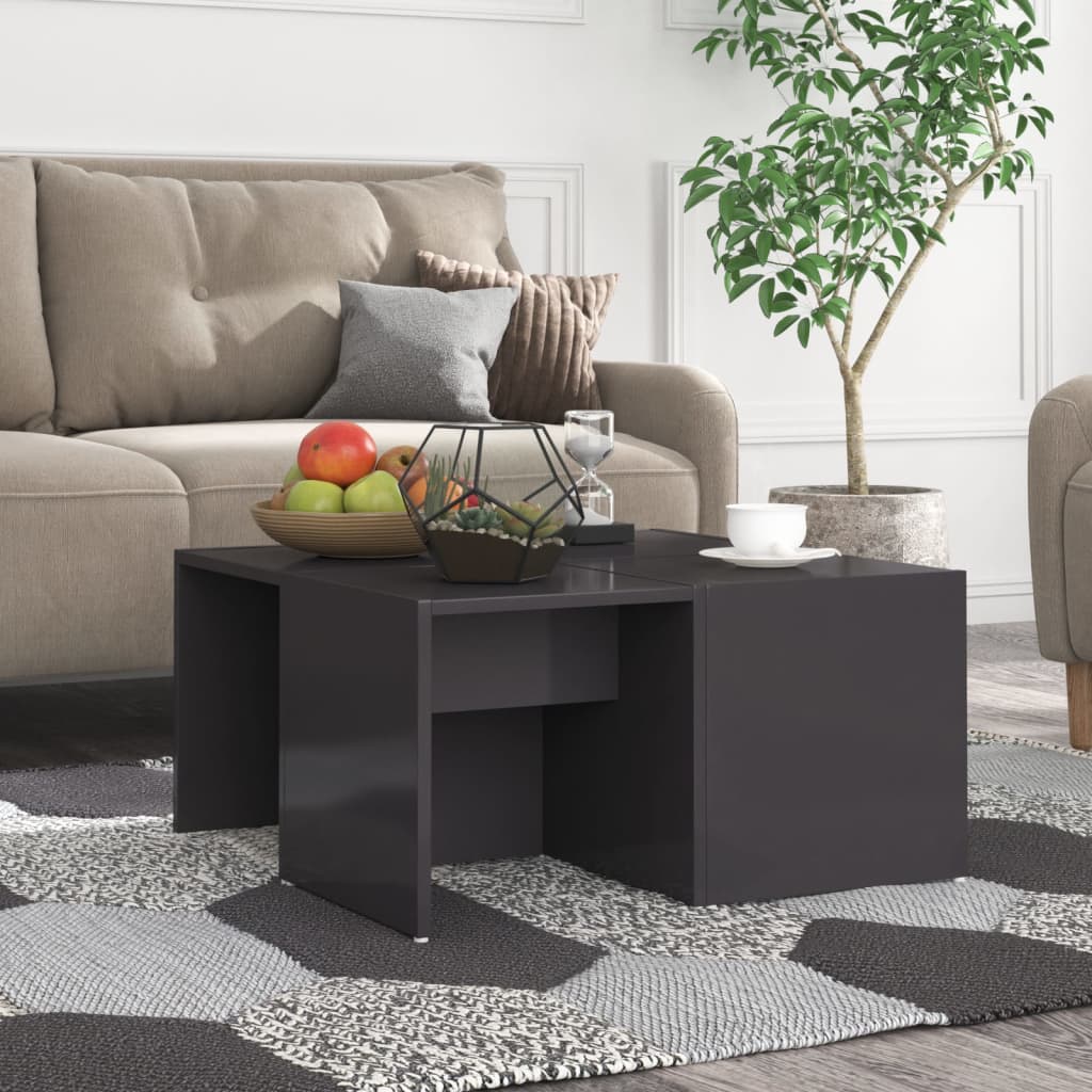Konferenční Stolky 4 Ks Bílé 33 X 33 X 33 Cm Kompozitní Dřevo