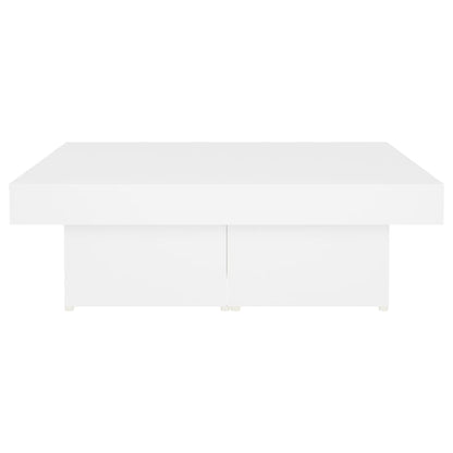 Konferenční Stolek Bílý 90 X 90 X 28 Cm Kompozitní Dřevo