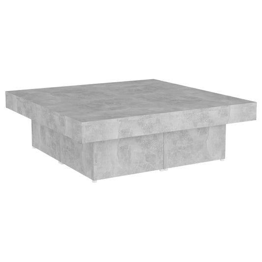Konferenční Stolek Betonově Šedý 90X90X28 Cm Kompozitní Dřevo