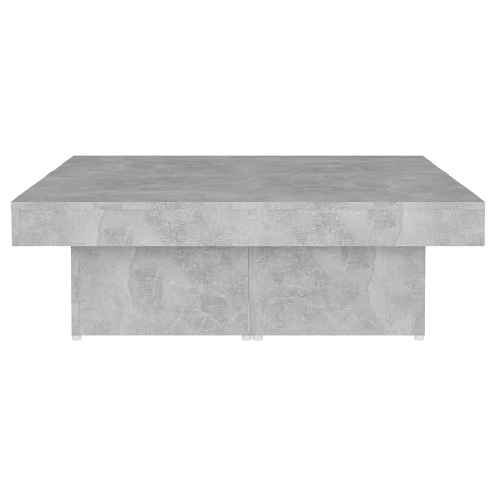 Konferenční Stolek Betonově Šedý 90X90X28 Cm Kompozitní Dřevo