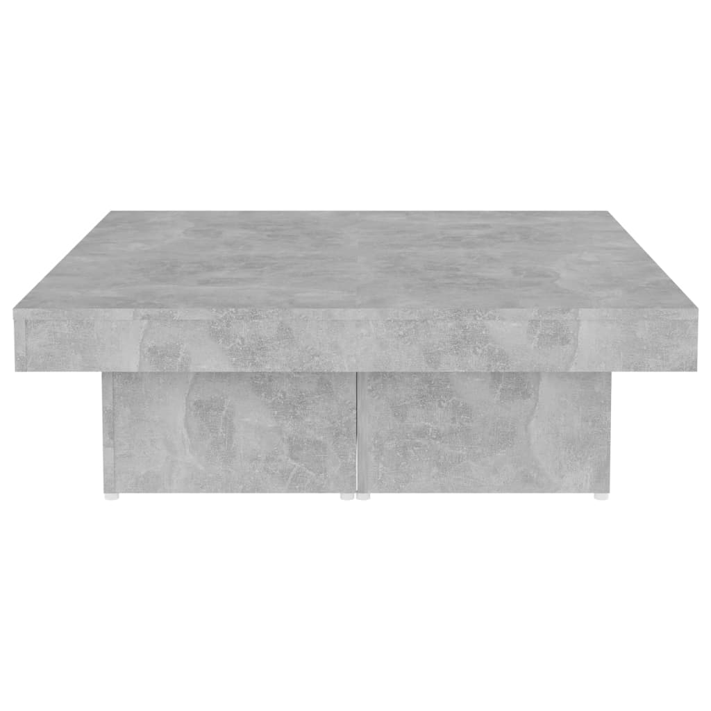Konferenční Stolek Betonově Šedý 90X90X28 Cm Kompozitní Dřevo