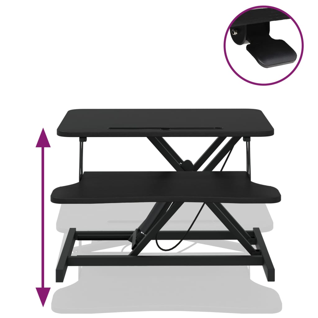 Nastavitelná Pracovní Stanice 60X40X(13–41,5)Cm Ocel A Kompozit