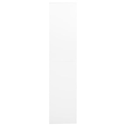 Kancelářská Skříň 90X40X180 Cm Ocel A Tvrzené Sklo