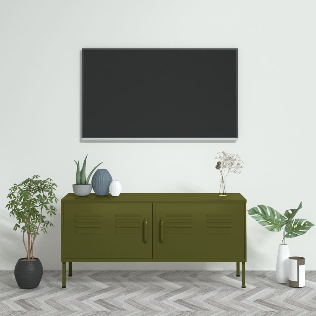 Tv Skříňka 105 X 35 X 50 Cm Ocel