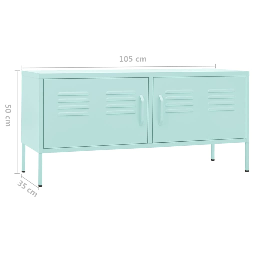 Tv Skříňka 105 X 35 X 50 Cm Ocel