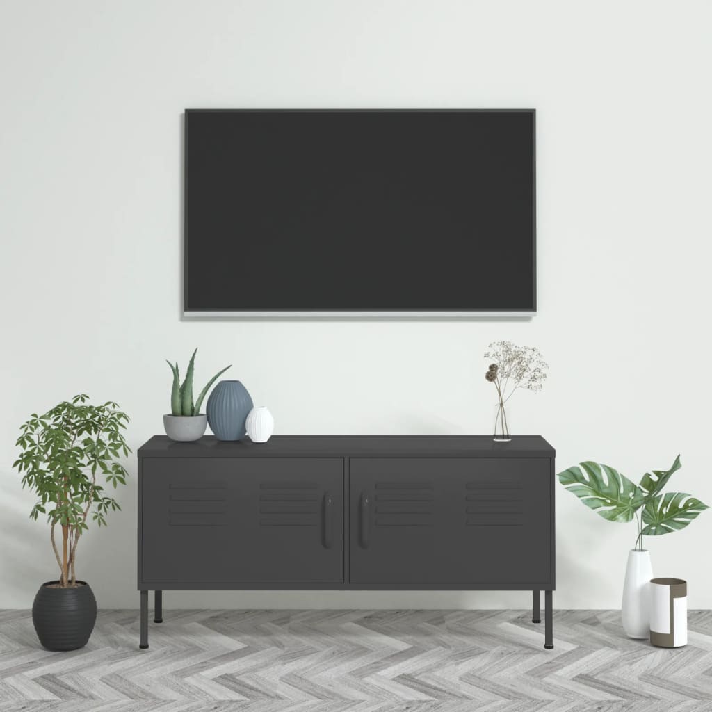 Tv Skříňka 105 X 35 X 50 Cm Ocel