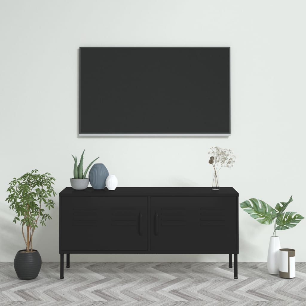 Tv Skříňka 105 X 35 X 50 Cm Ocel
