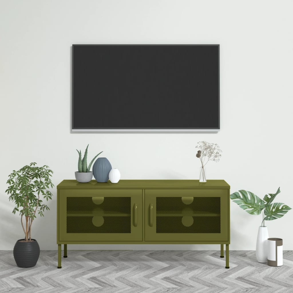 Tv Skříňka 105 X 35 X 50 Cm Ocel
