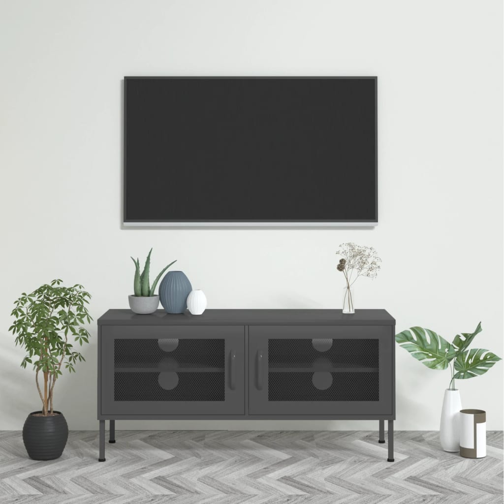 Tv Skříňka 105 X 35 X 50 Cm Ocel