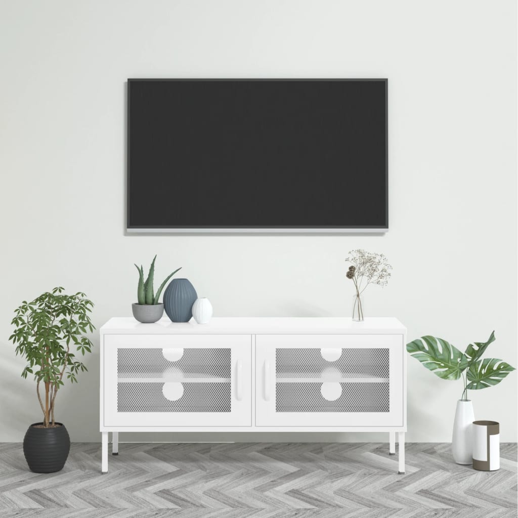 Tv Skříňka 105 X 35 X 50 Cm Ocel