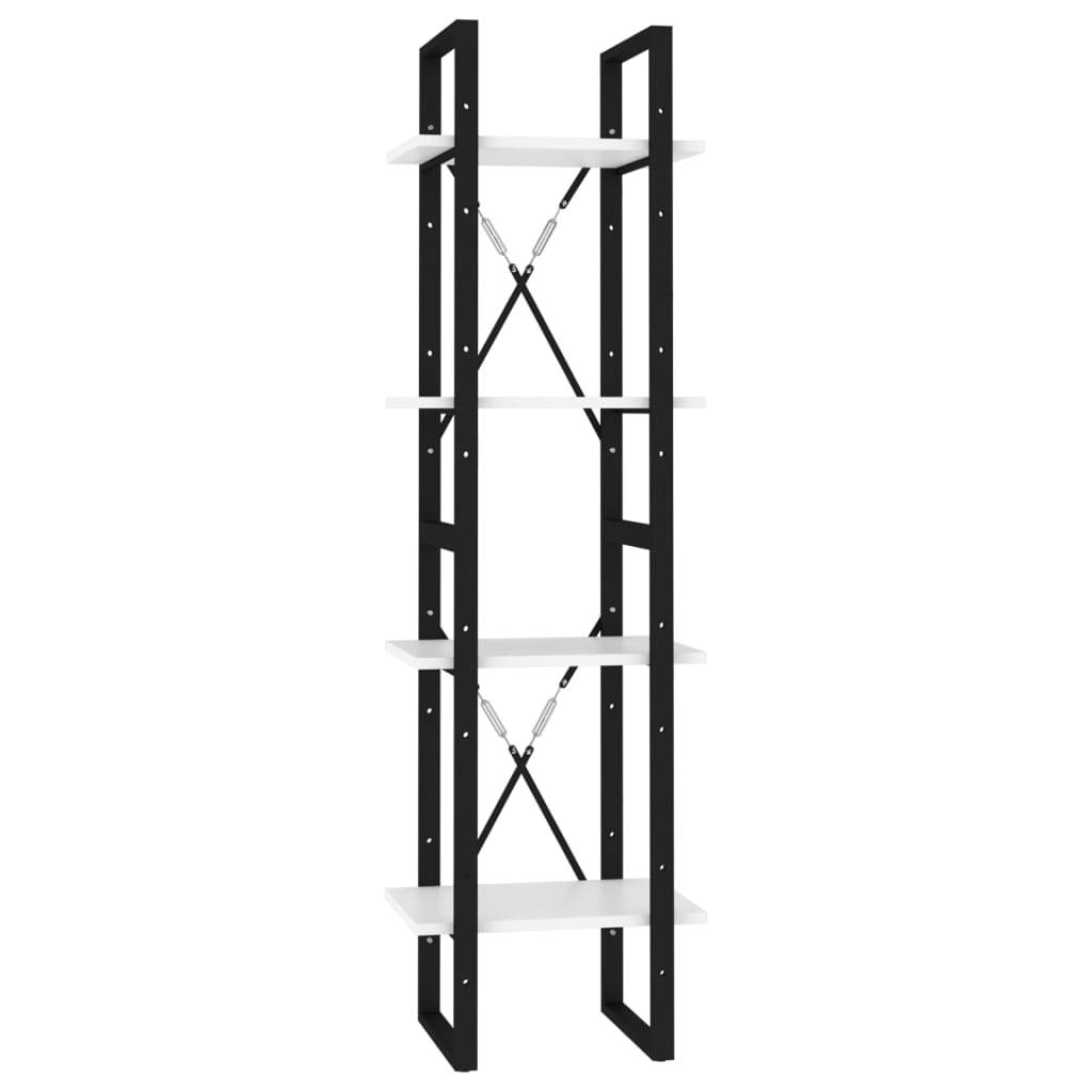 4Patrová Knihovna 40 X 30 X Bílá