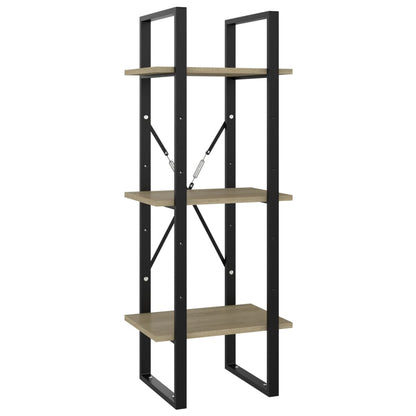 Knihovna Se 3 Policemi 40X30X Dub Sonoma