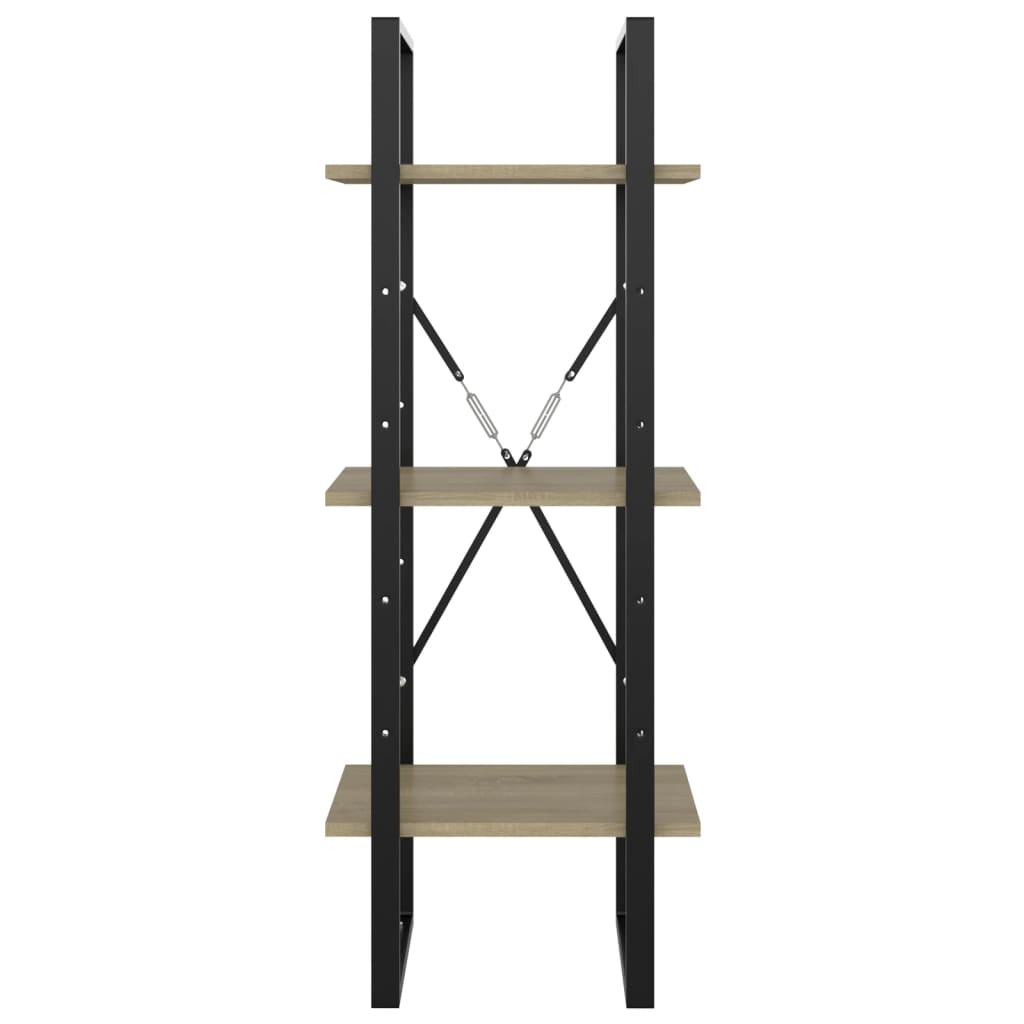 Knihovna Se 3 Policemi 40X30X Dub Sonoma