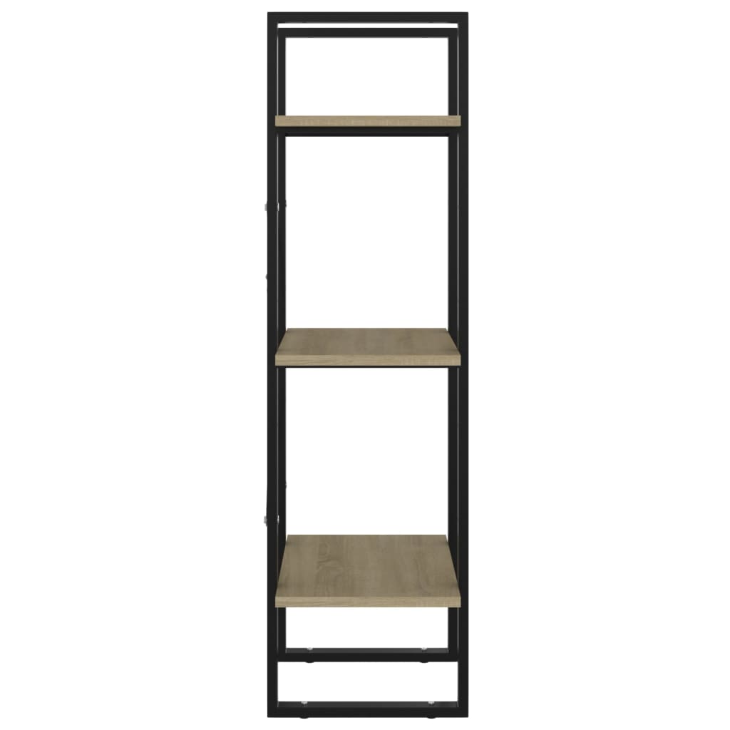 Knihovna Se 3 Policemi 40X30X Dub Sonoma