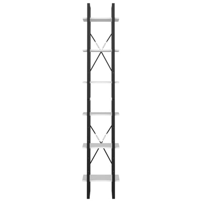 Knihovna Se 6 Policemi 40 X 30 X Bílá
