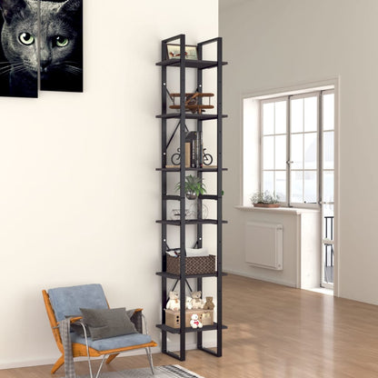 Vysoký Regál Šedý 40 X 30 X Masivní Borové Šedá