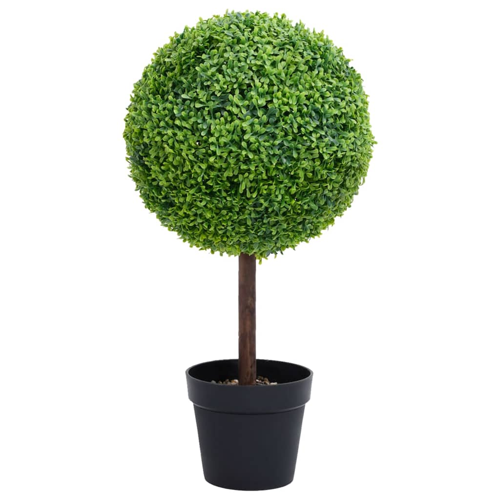 Umělý Zimostráz Ve Tvaru Koule S Květináčem Zelený 71 Cm