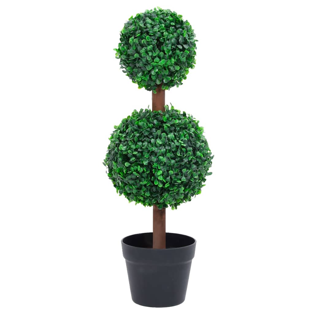 Umělý Zimostráz Ve Tvaru Koule S Květináčem Zelený 71 Cm