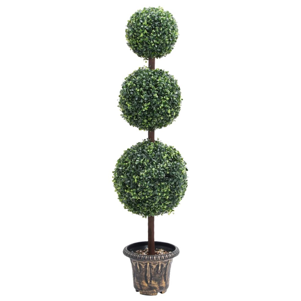 Umělý Zimostráz Ve Tvaru Koule S Květináčem Zelený 71 Cm
