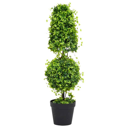 Umělý Zimostráz Ve Tvaru Koule S Květináčem Zelený 71 Cm