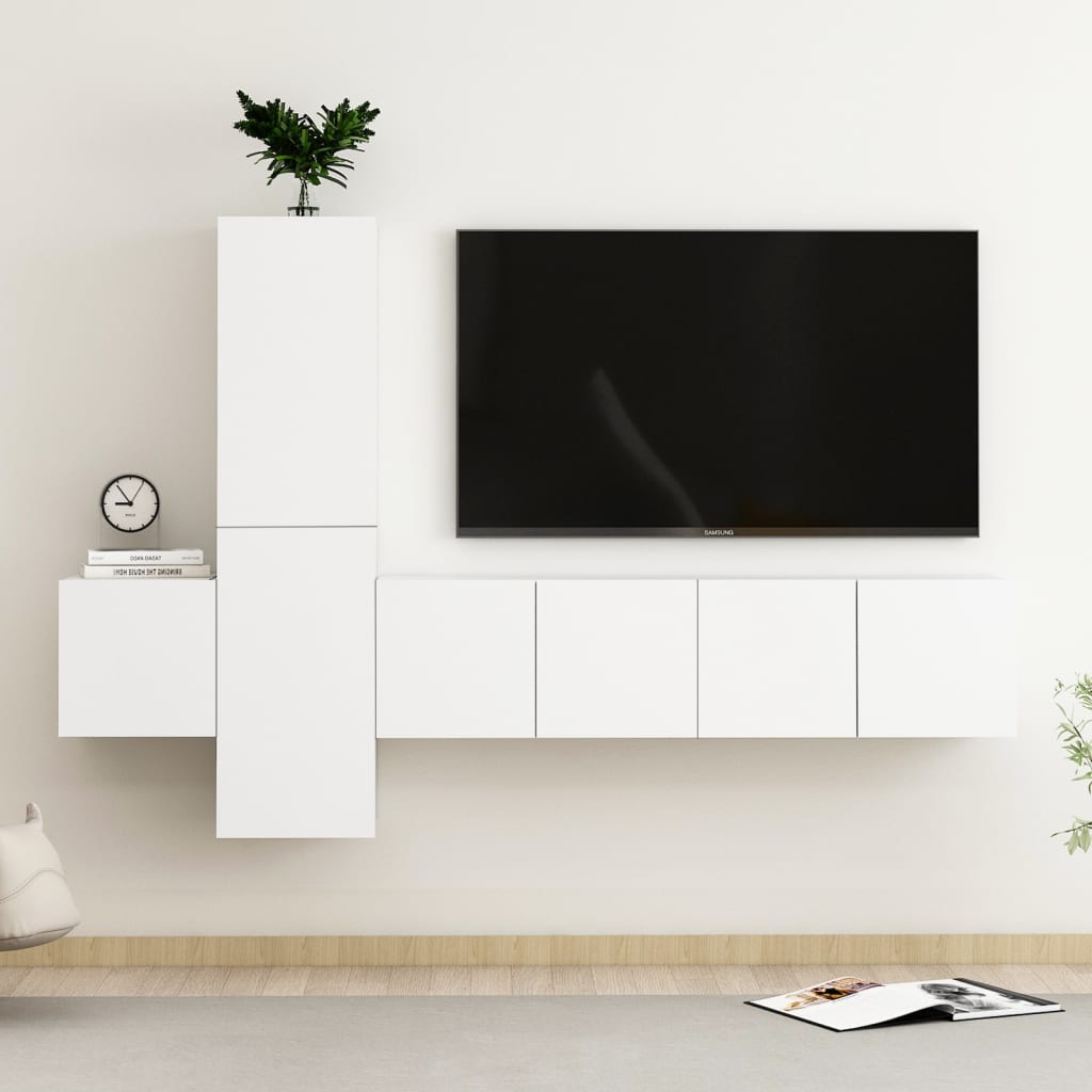 3Dílný Set Tv Skříněk Betonově Šedý Kompozitní Dřevo
