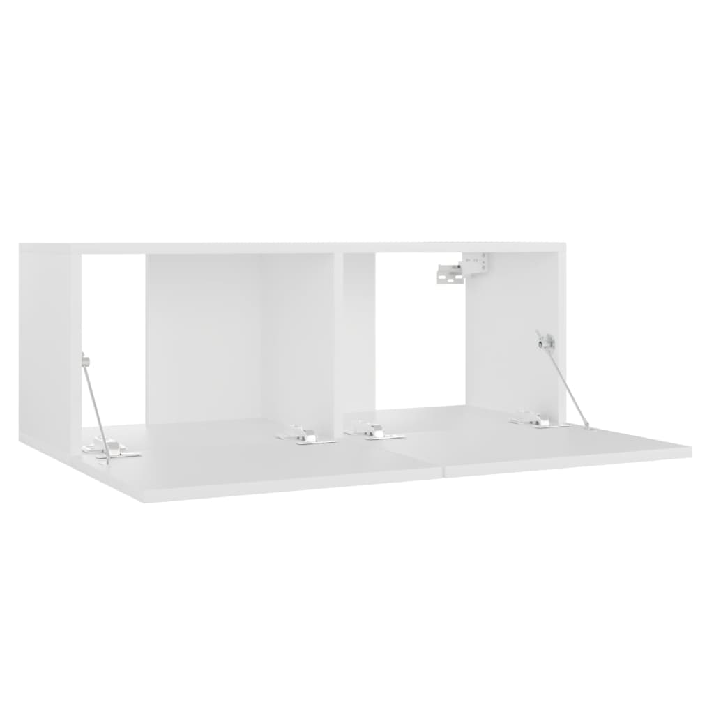 3Dílný Set Tv Skříněk Bílý Kompozitní Dřevo