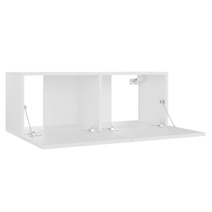 3Dílný Set Tv Skříněk Bílý Kompozitní Dřevo