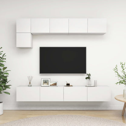 5Dílný Set Tv Skříněk Betonově Šedý Kompozitní Dřevo