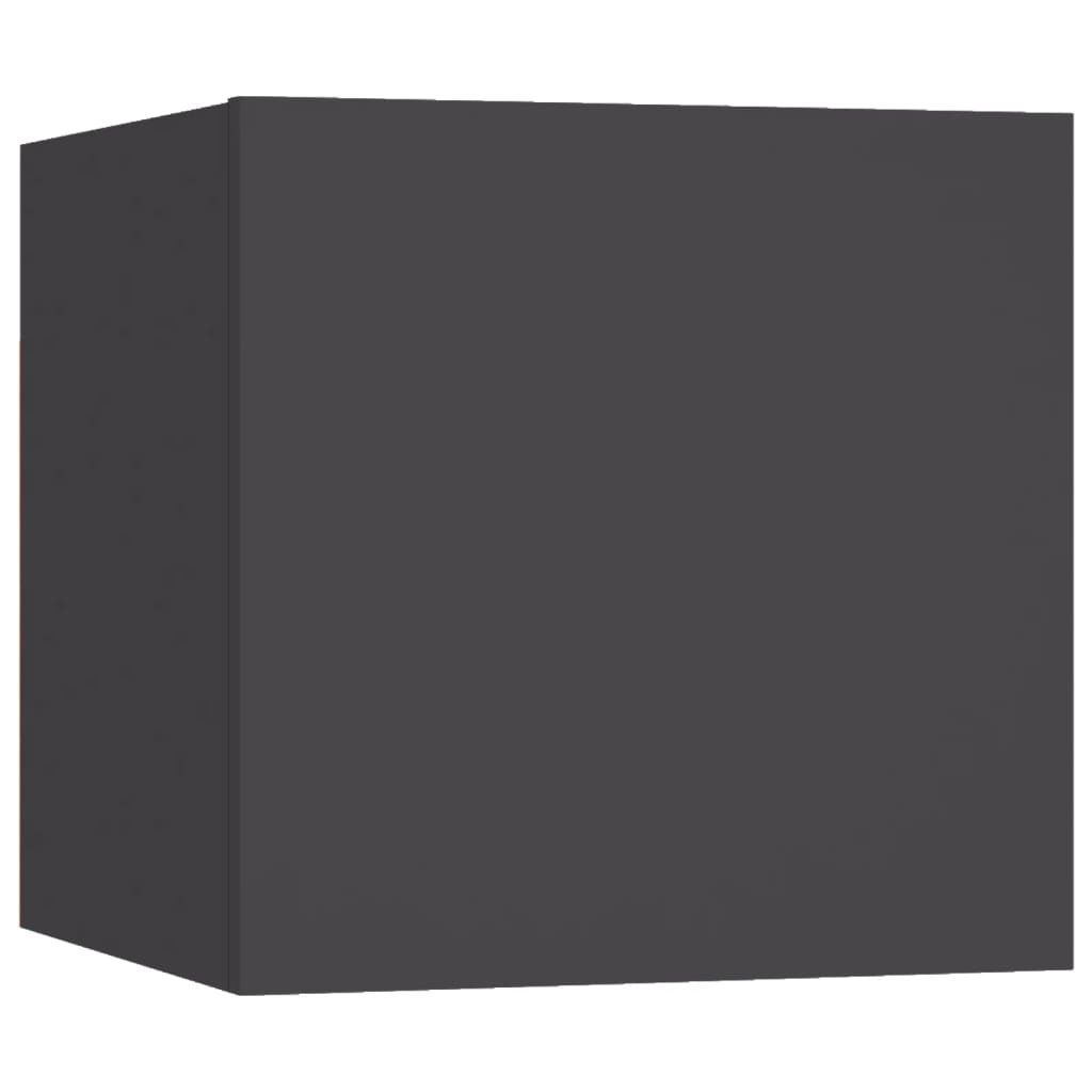 Nástěnné Tv Skříňky 8 Ks Šedé 30,5 X 30 X 30 Cm