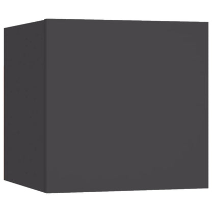 Nástěnné Tv Skříňky 8 Ks Šedé 30,5 X 30 X 30 Cm