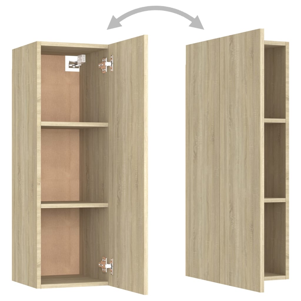 8Dílný Set Tv Skříněk Dub Sonoma Kompozitní Dřevo