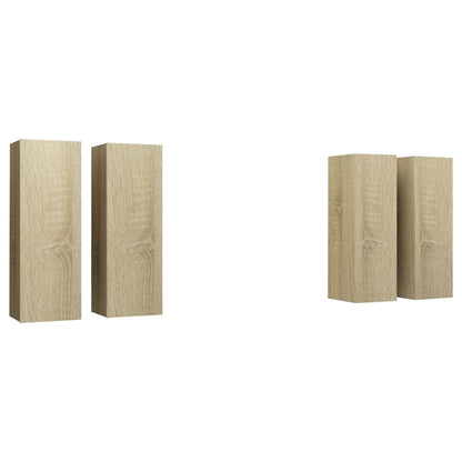 Tv Skříňky 4 Ks Dub Sonoma 30,5 X 30 X 90 Cm Kompozitní Dřevo