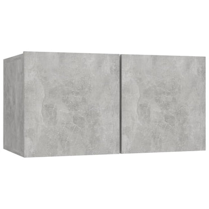 Tv Skříňky 4 Ks Betonově Šedé 60 X 30 X 30 Cm Kompozitní Dřevo