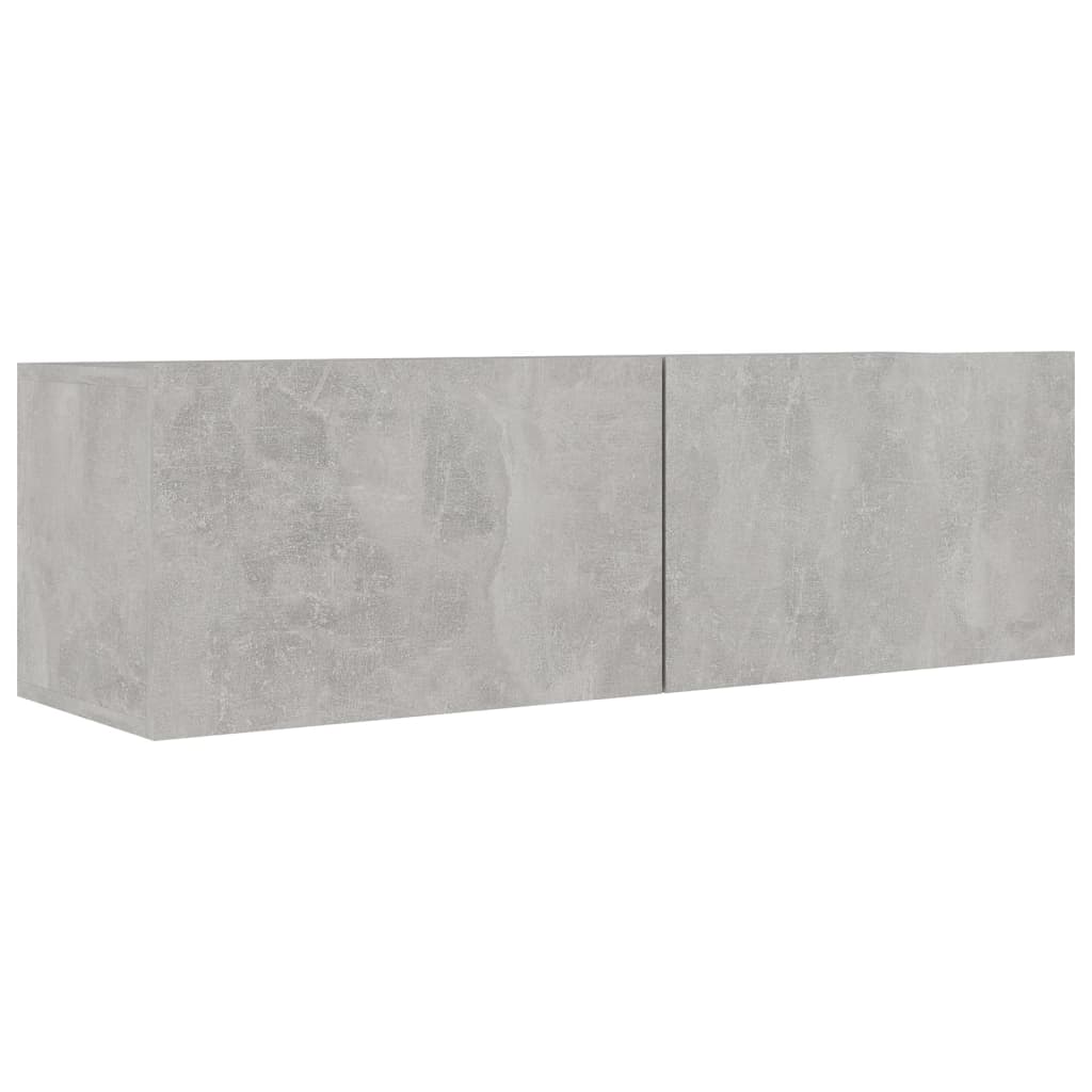 4Dílný Set Tv Skříněk Betonově Šedý Kompozitní Dřevo