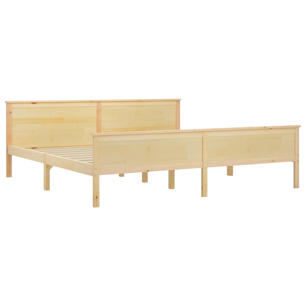 Rám Postele Masivní Dřevo Borovice 200 X 200 Cm