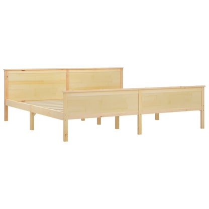 Rám Postele Masivní Dřevo Borovice 200 X 200 Cm