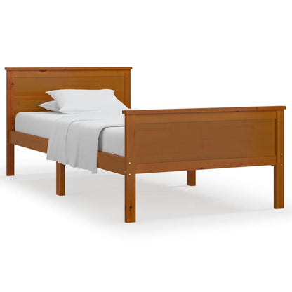 Rám Postele Medově Hnědý Masivní Borovice 100 X 200 Cm