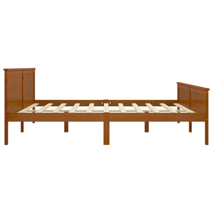 Rám Postele Medově Hnědý Masivní Borovice 200 X 200 Cm