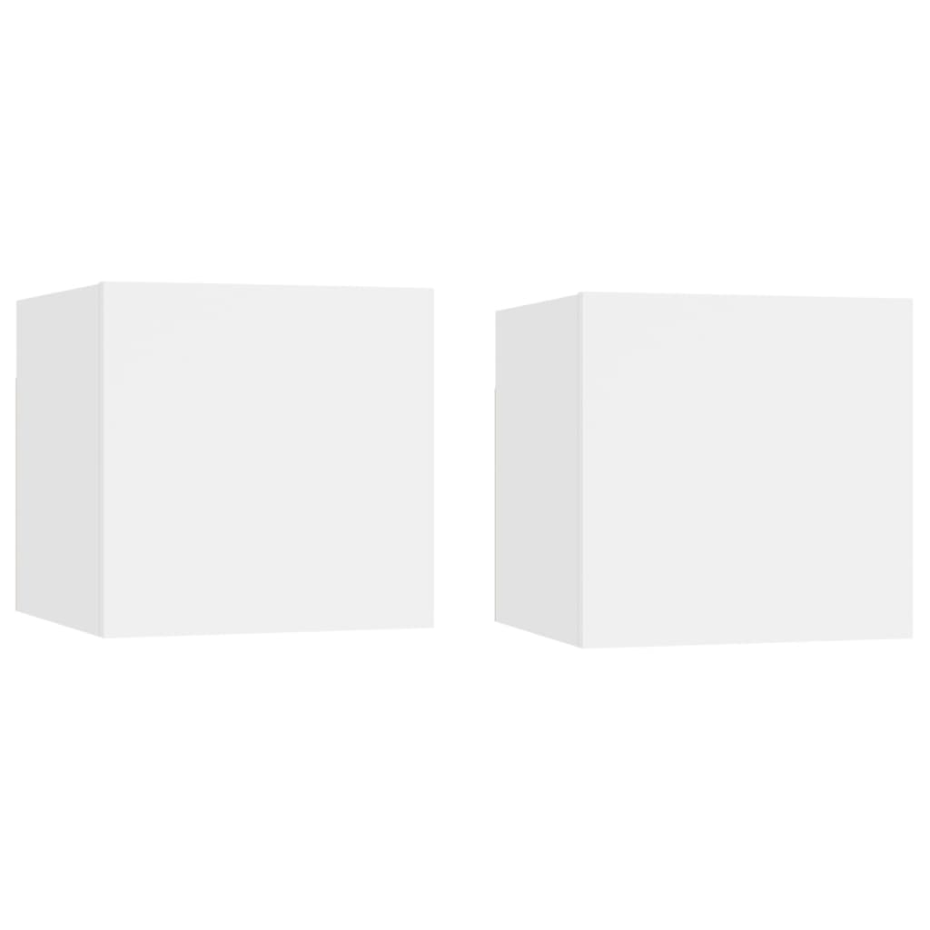 Noční Stolky 2 Ks 30,5 X 30 X 30 Cm Kompozitní Dřevo