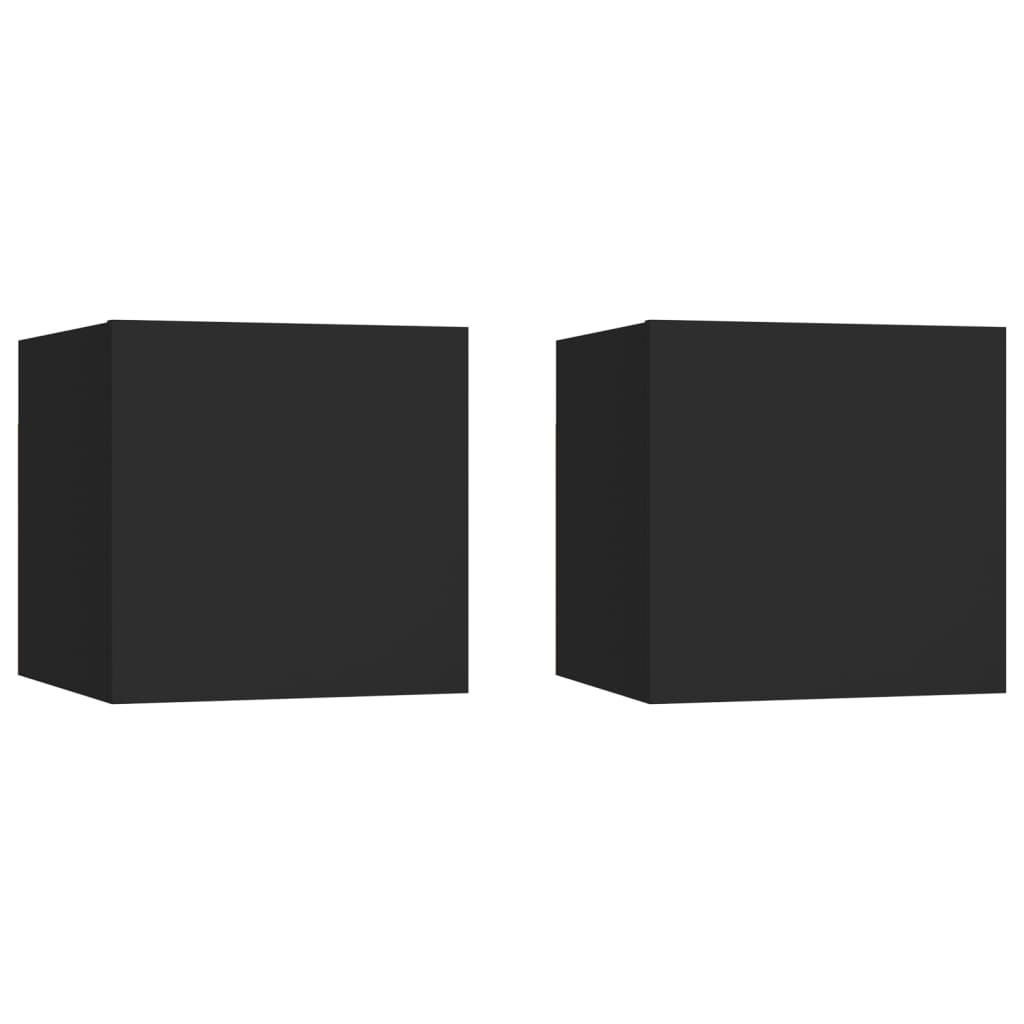 Noční Stolky 2 Ks 30,5 X 30 X 30 Cm Kompozitní Dřevo