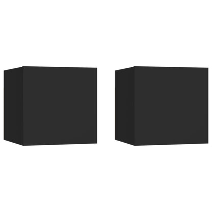 Noční Stolky 2 Ks 30,5 X 30 X 30 Cm Kompozitní Dřevo