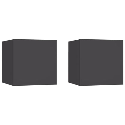 Noční Stolky 2 Ks 30,5 X 30 X 30 Cm Kompozitní Dřevo