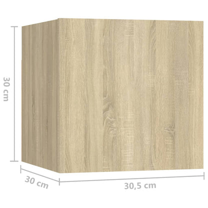 Noční Stolky 2 Ks 30,5 X 30 X 30 Cm Kompozitní Dřevo