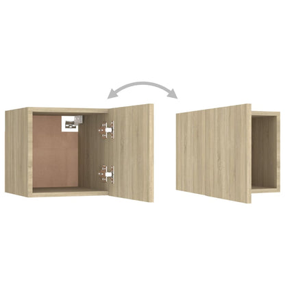 Noční Stolky 2 Ks 30,5 X 30 X 30 Cm Kompozitní Dřevo