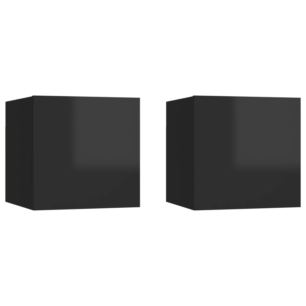 Noční Stolky 2 Ks 30,5 X 30 X 30 Cm Kompozitní Dřevo