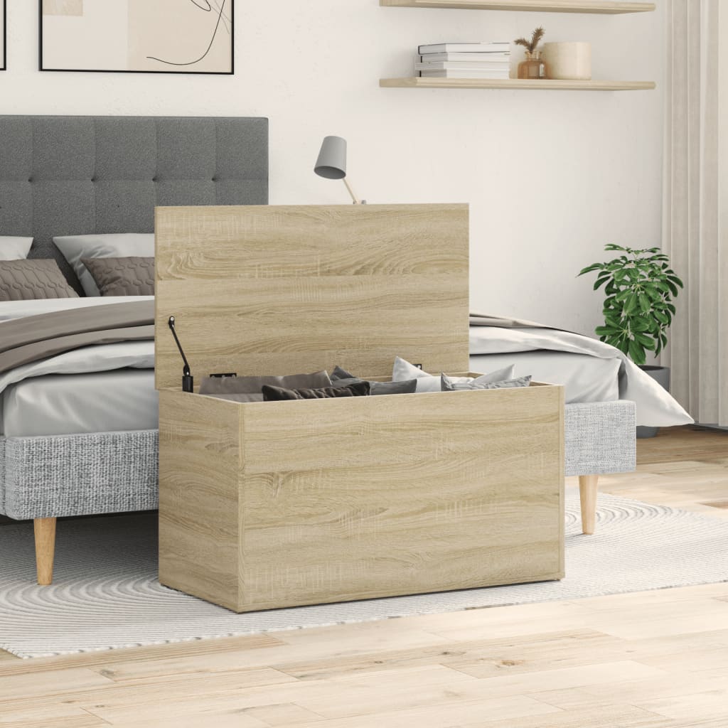 Úložná Truhla Sonoma Dub 84 X 42 X 46 Cm Kompozitní Dřevo