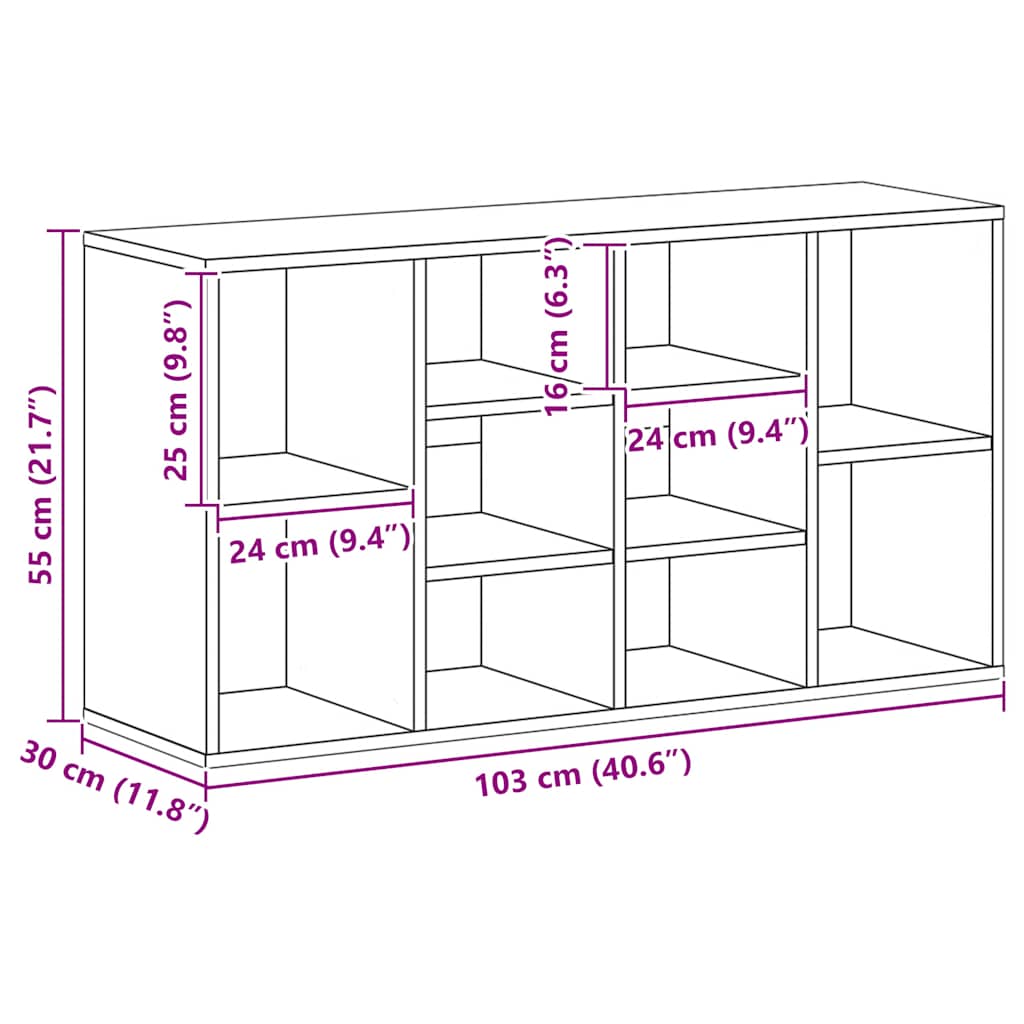 Lavice S Botníkem Betonově Šedá 103X30X55 Cm Kompozitní Dřevo